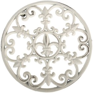 Clayre & Eef 6Y5762 Sous-plat Blanc Ø 18x2 cm