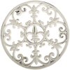 Clayre & Eef 6Y5762 Sous-plat Blanc Ø 18x2 cm