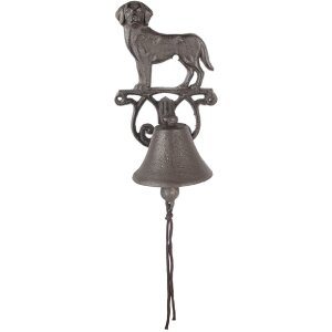 Clayre & Eef 6Y5796 Sonnette Marron Campagnard 14x14x24 cm