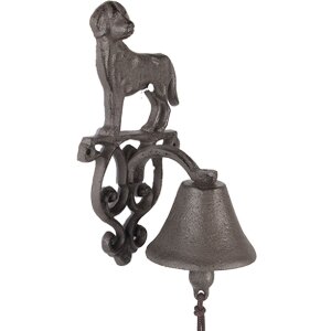 Clayre & Eef 6Y5796 Sonnette Marron Campagnard 14x14x24 cm