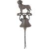 Clayre & Eef 6Y5796 Sonnette Marron Campagnard 14x14x24 cm