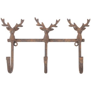 Clayre & Eef 6Y5948 Patère Murale Marron 27x5x15 cm