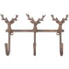 Clayre & Eef 6Y5948 Patère Murale Marron 27x5x15 cm