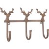 Clayre & Eef 6Y5948 Patère Murale Marron 27x5x15 cm