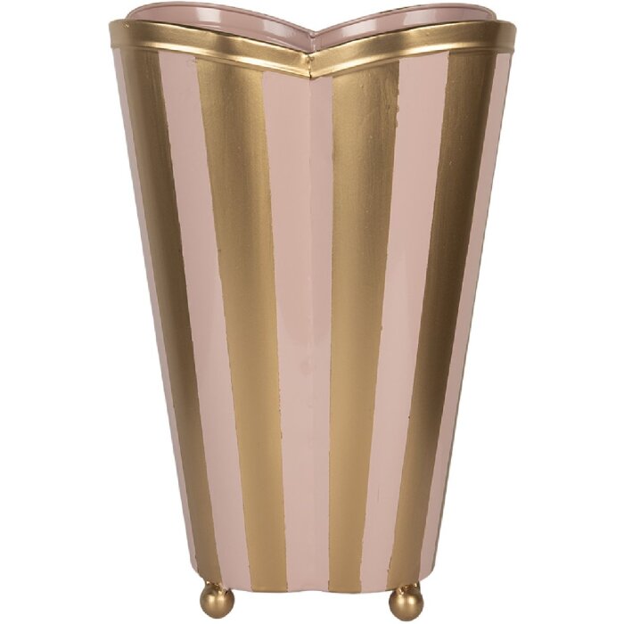 Clayre & Eef 6Y5951 Vase Décoratif Or Rose 22x22x35 cm