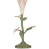 Clayre & Eef 6Y5953 Bougeoir Métal 12x12x26 cm Vert Rose