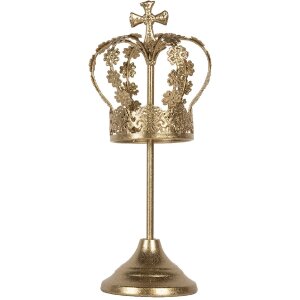 Clayre & Eef 6Y5957 Couronne Décorative Ø 12x30 cm Dorée