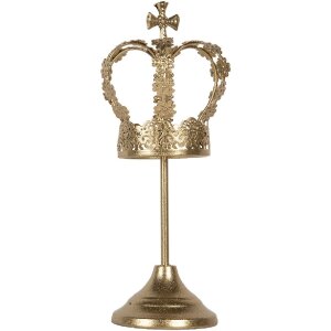 Clayre & Eef 6Y5957 Couronne Décorative Ø 12x30 cm Dorée
