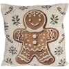 Housse de coussin Clayre & Eef CGM22 45x45 cm Beige Marron