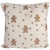 Housse de coussin Clayre & Eef CGM22 45x45 cm Beige Marron