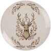 Clayre & Eef GTWDP Petite Assiette Beige/Marron 20 cm