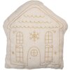 Clayre & Eef Coussin Rempli 45x40x10 cm Blanc-Beige