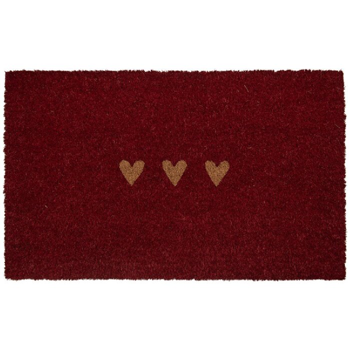 Clayre & Eef MC273 Paillasson Rouge et Marron 75x45