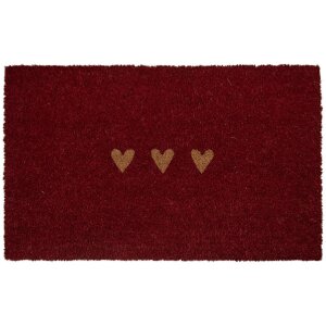 Clayre & Eef MC273 Paillasson Rouge et Marron 75x45