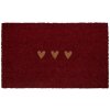 Clayre & Eef MC273 Paillasson Rouge et Marron 75x45