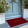 Clayre & Eef MC273 Paillasson Rouge et Marron 75x45