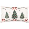 Clayre & Eef TCH36 Housse de Coussin 30x50 cm Beige-Vert