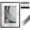 FramesFactory Finger Cadre Photo Acrylique Noir Argent Blanc