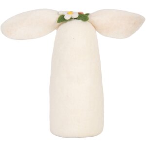 Clayre & Eef 66321 Souris en feutre blanche et rose