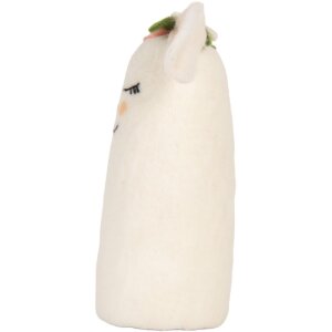 Clayre & Eef 66321 Souris en feutre blanche et rose