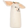 Clayre & Eef 66321 Souris en feutre blanche et rose