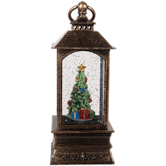 Clayre & Eef 66408 Lanterne Décorative Noël 8x8x20 cm