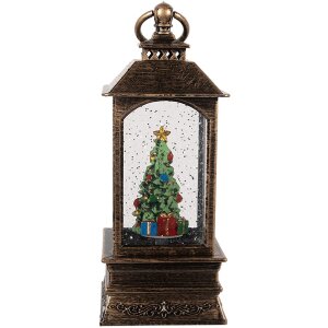 Clayre & Eef 66408 Lanterne Décorative Noël 8x8x20 cm