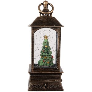 Clayre & Eef 66408 Lanterne Décorative Noël 8x8x20 cm
