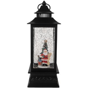Clayre & Eef Lanterne Décorative Père Noël 10x10x28 cm