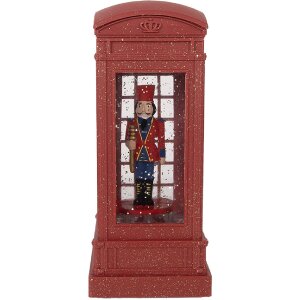 Clayre & Eef Décoration Cabine Téléphone avec Casse-noisette