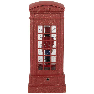 Clayre & Eef Décoration Cabine Téléphone avec Casse-noisette