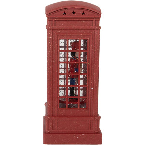 Clayre & Eef Décoration Cabine Téléphone avec Casse-noisette