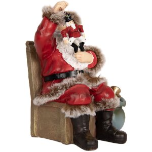 Clayre & Eef 6PR5749 Décoration Père Noël Rouge 16x13x19 cm