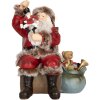 Clayre & Eef 6PR5749 Décoration Père Noël Rouge 16x13x19 cm