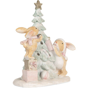 Clayre & Eef Lapin décoratif LED 14x8x16 cm