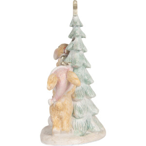Clayre & Eef Lapin décoratif LED 14x8x16 cm