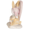 Clayre & Eef 6PR5883 Lapin Décoratif 11x6x9 cm Marron et Blanc