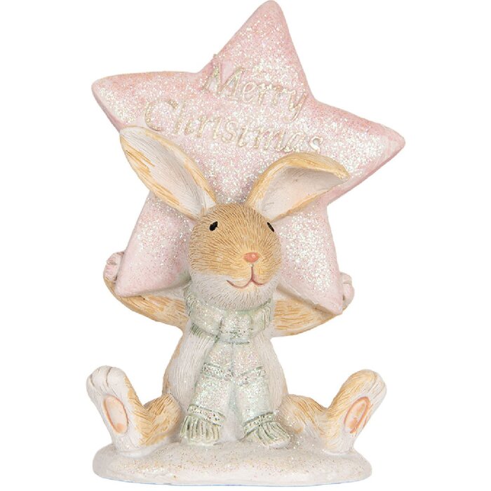 Clayre & Eef Lapin Décoratif 8x5x11 cm
