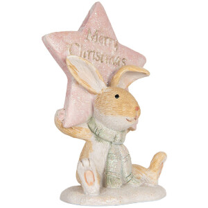 Clayre & Eef Lapin Décoratif 8x5x11 cm