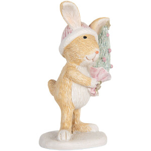 Clayre & Eef 6PR5886 Décoration Lapin 5x5x10 cm