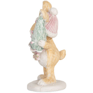 Clayre & Eef 6PR5886 Décoration Lapin 5x5x10 cm