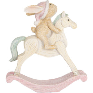 Clayre & Eef Lapin Décoration 13x4x14 cm
