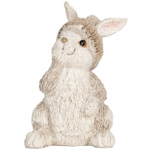 Clayre & Eef 6PR5891 Lapin Décoratif 9x9x14 cm