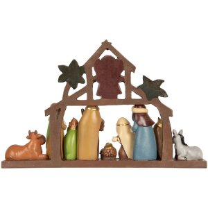 Clayre & Eef 6PR5895 Groupe de Noël 32x5x20 cm