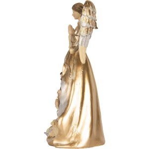Clayre & Eef Groupe de Noël 16x13x31 cm Beige & Blanc