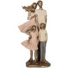 Clayre & Eef Décoration Famille 17x11x35 cm Doré et Rose