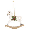 Clayre & Eef Décoration Suspendue Cheval à Bascule 12x4x11 cm