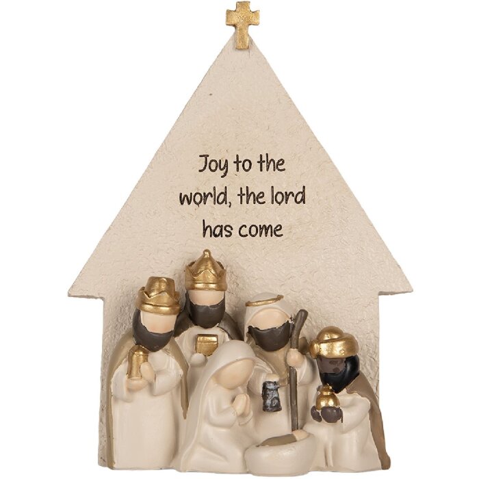 Groupe de Noël Clayre & Eef 6PR5904 16x6x21 cm Beige-Or