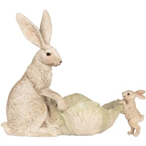Lapin Décoratif avec Bol Clayre & Eef 29x14x26 cm