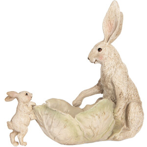 Lapin Décoratif avec Bol Clayre & Eef 29x14x26 cm
